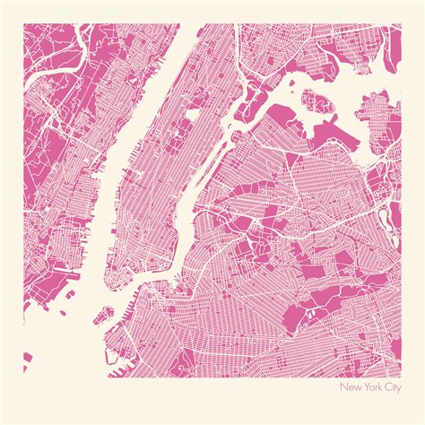 New York City Map Instant Download NYC City Map Art Digital - Etsy Hong ...