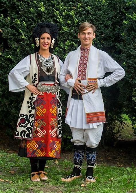 Serbian folk costume. Great diversity of outfits with Balkan, Ottoman, Byzantine, and Slavonic ...