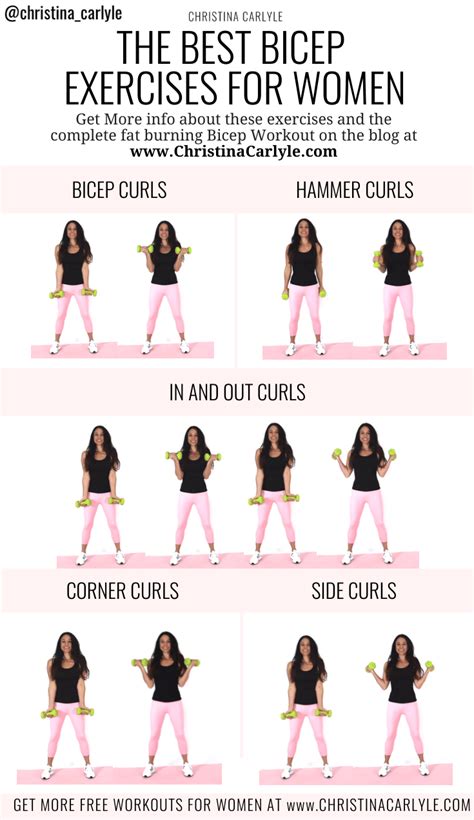 The Best Bicep Workout and Exercises for Women | Christina Carlyle