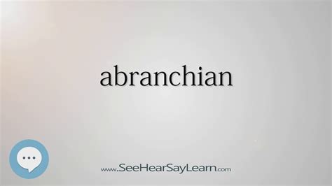 abranchian (Every English Word Pronounced) 📕🔊🗣️😎 - YouTube