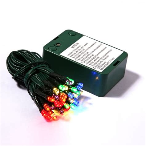 Vickerman 35-Count 14.5-ft Multicolor LED Battery-operated Indoor ...