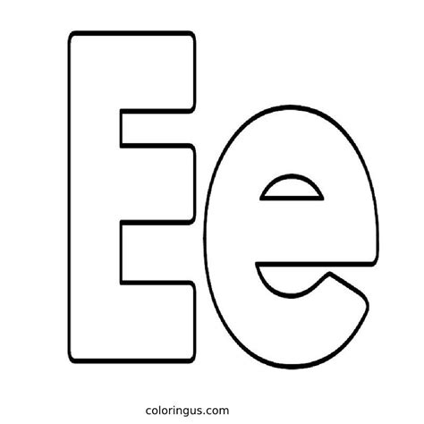 Letter E Coloring Pages (Free Printable PDF)