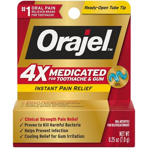 Orajel Instant Pain Relief for Severe Toothache Cooling Gel | Pick Up ...