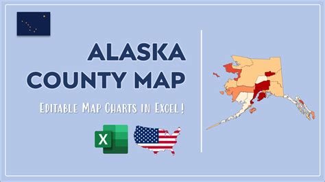 Alaska County Map and Population List in Excel