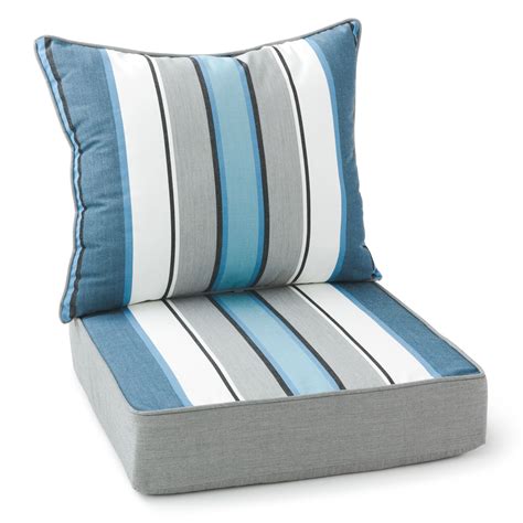 Better Homes & Gardens 2-Piece Striped Outdoor Lounge Chair Cushion Set ...