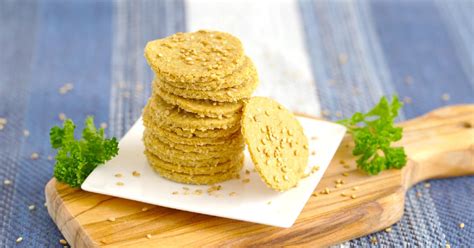 Mediterranean Gluten Free Crackers Recipe | 2 Ingredient Recipe