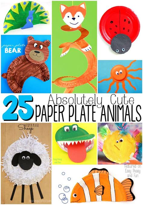 Adorable Paper Plate Animal Crafts - Easy Peasy and Fun