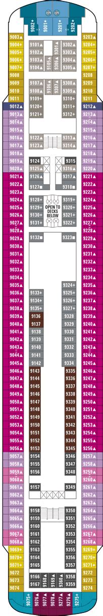 Norwegian Sky Deck plan & cabin plan