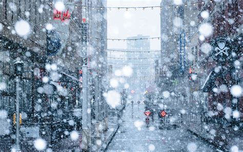 Snow City Wallpaper Hd