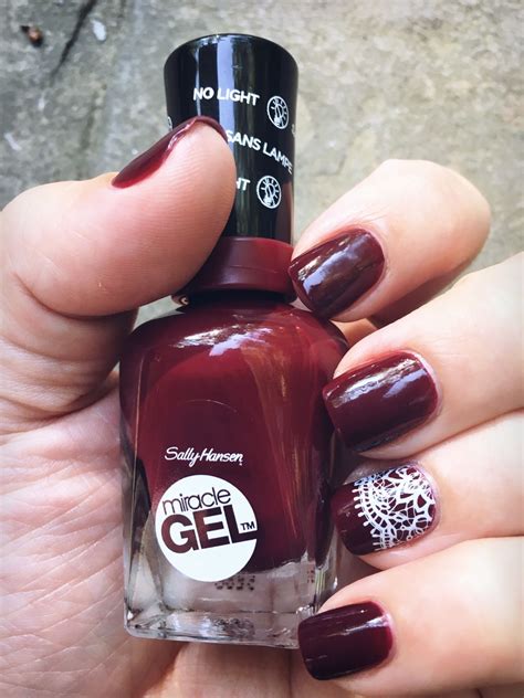 Sally Hansen Miracle Gel - V-Amplified. With just a touch of lace. Beautiful Oxfor… | Sally ...