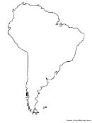 South America World Map Coloring Sheet printable pdf download