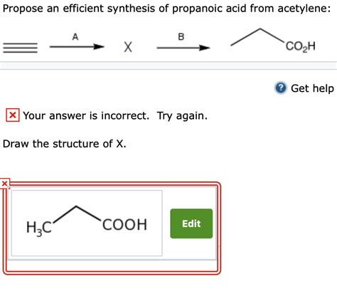 Solved Propose an efficient synthesis of propanoic acid from | Chegg.com