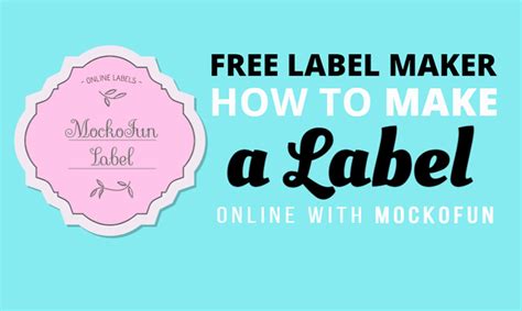(FREE) Online Label Maker - MockoFUN 😎
