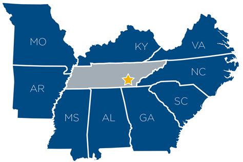 Map Of Tennessee And Border States – Get Latest Map Update