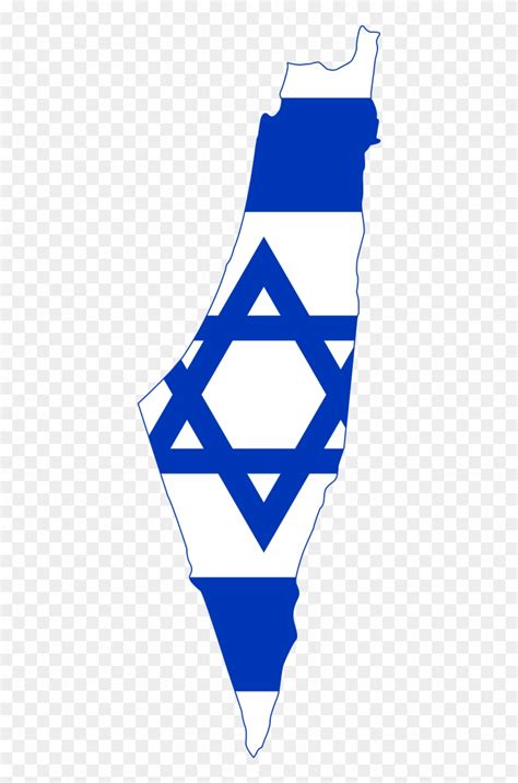 Flag Map Of Israel