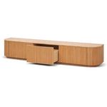 Marty 2.4m TV Entertainment Unit - Natural Oak | Interior Secrets