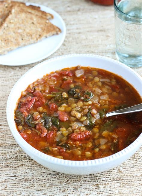 Easy Lentil Spinach Soup - Making Thyme for Health