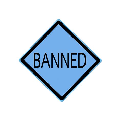 BANNED Black Stamp Text On Blue Free Stock Photo - Public Domain Pictures