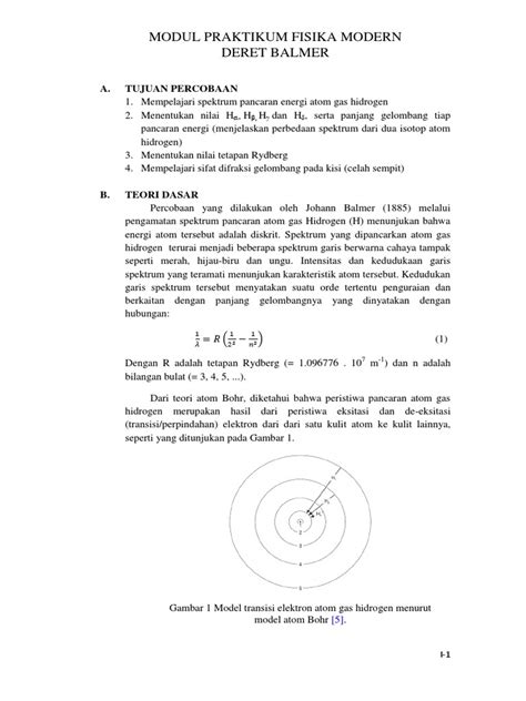 (PDF) Experiment of Balmer Series FINAL - DOKUMEN.TIPS