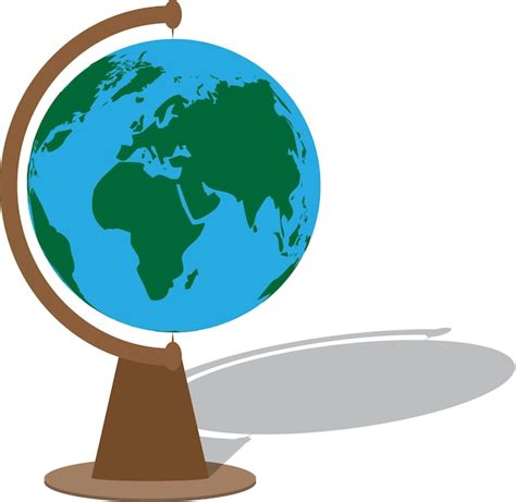 Premium Vector | Globe with shadow globe planet sphere ball world earth map geography vector ...