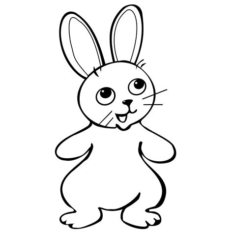 Standing Rabbit Drawing at GetDrawings | Free download