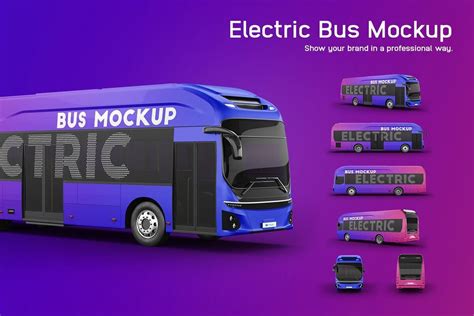 12+ Creative FREE Bus Wrap Mockup PSD Templates