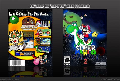 Super Mario Galaxy 2 SNES Box Art Cover by Mariolee