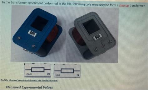 Solved In the transformer experiment performed in the lab, | Chegg.com