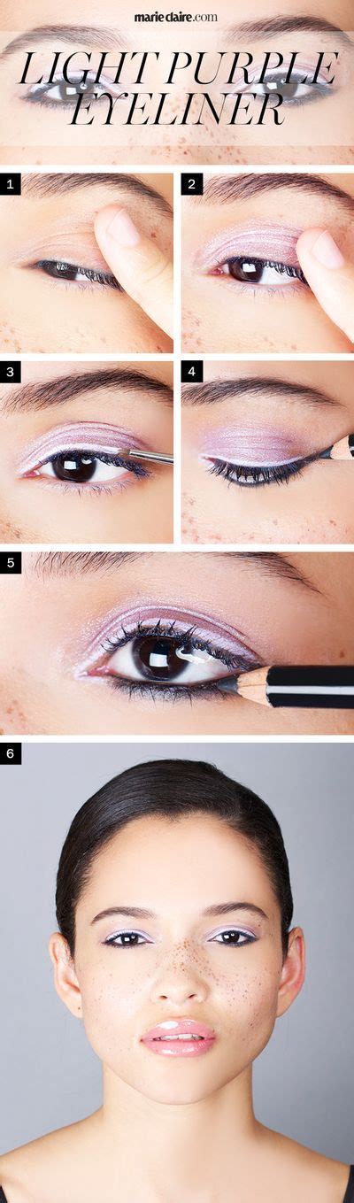 Makeup How-To: Wear Light Purple Eyeliner for Brown Eyes | Marie Claire