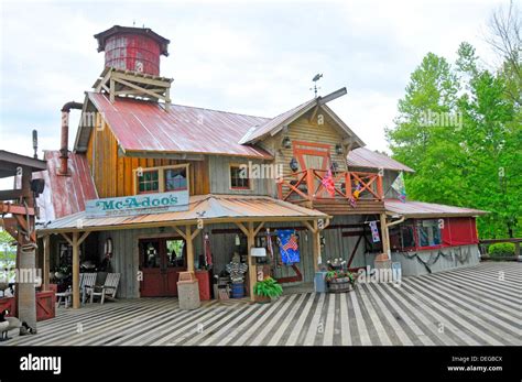 Shopping Area Showboat Branson Belle White River Landing Missouri Stock ...