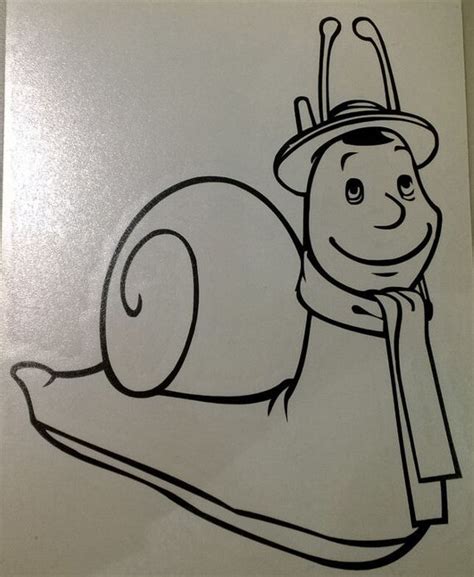 Brian the snail from Magic Roundabout decal