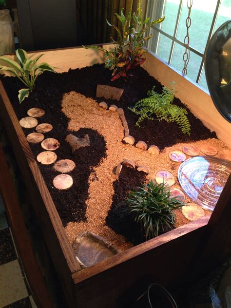 Indoor enclosure I made for our newest little family member Yurdle the ...