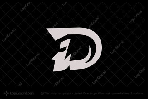 Letter D Dog Logo