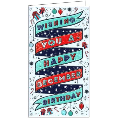 Christmas Birthday cards, December Birthday cards – Nickery Nook