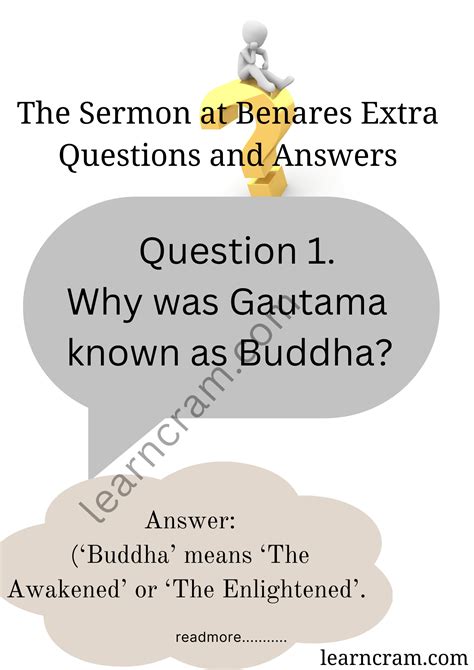 The Sermon at Benares Extra Questions and Answers Class 10 English First Flight – Learn Cram