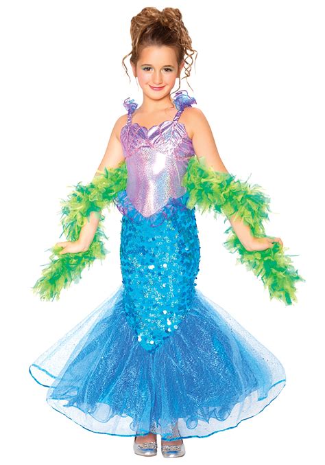 Girls Mermaid Costume - Halloween Costumes