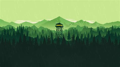 #Firewatch video game art #minimalism #simple #1080P #wallpaper # ...