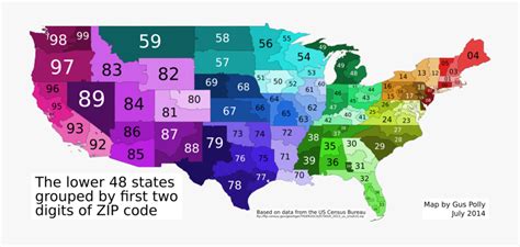 Transparent Us Map Png - 2 Digit Zip Code Map California , Free ...