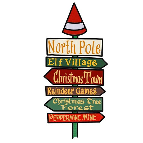 Christmas North Pole Sign 11025680 PNG