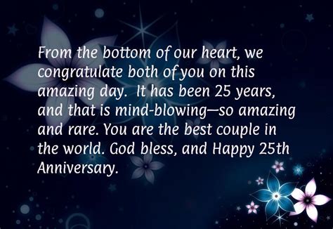 Happy 25th Wedding Anniversary Wishes