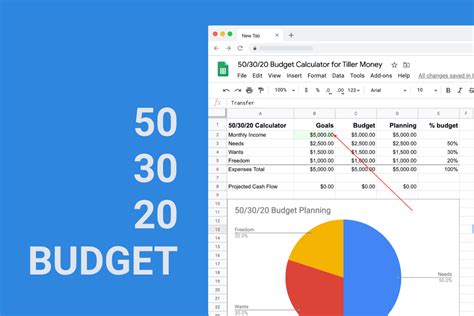 Create A 50/30/20 Budget Calculator In Your Tiller Foundation Template