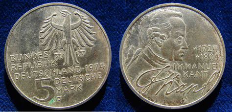 File:German 5 DM 1974 D Silver Coin Immanuel Kant.jpg - Wikimedia Commons