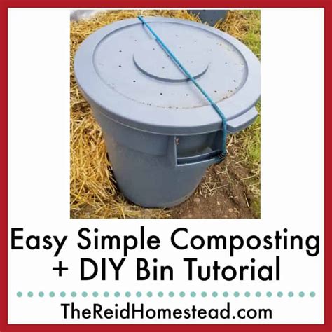 Simple Easy No Work DIY Composting (step by step instructions!)