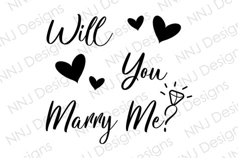 Will You Marry Me SVG Wedding Proposal Graphic by NNJ Designs ...