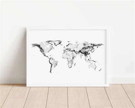 World Map Print World Map Poster Map of the World Poster - Etsy