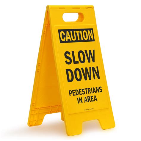 Slow Pedestrian Crossing Signs | Slow Down Pedestrian Signs