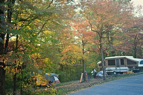 pop up camper in early fall in 2021 | State parks, Hocking hills state ...