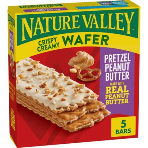 Nature Valley Wafer Pretzel Peanut Butter Wafer Bars, 5 ct / 1.3 oz ...