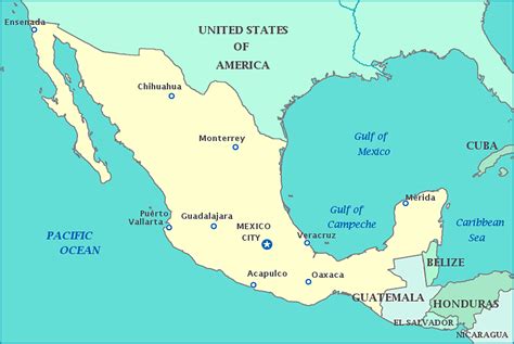 Map of Mexico