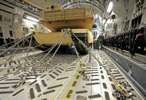 How is heavy cargo secured in military cargo carriers? - Aviation Stack ...